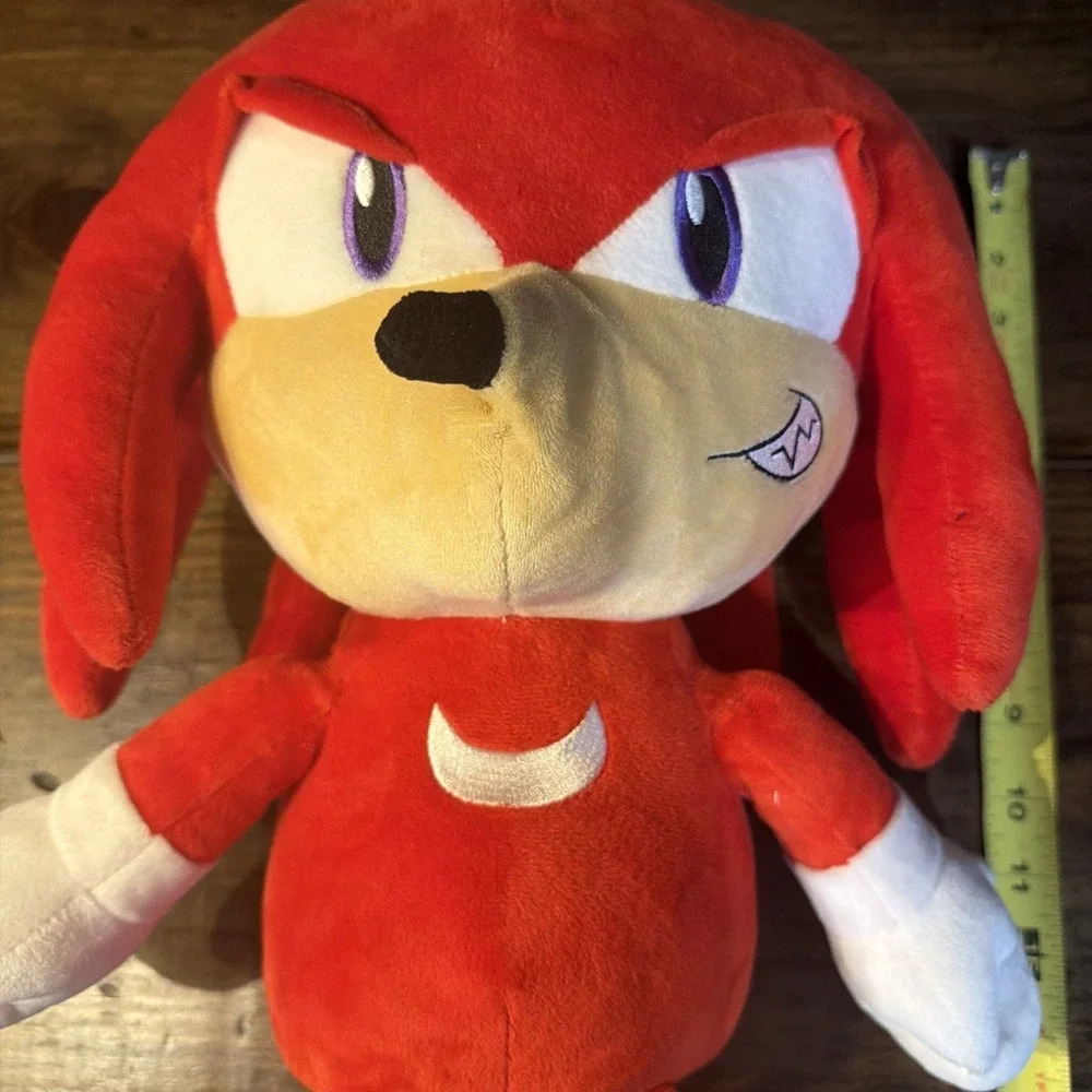 Sonic The Hedgehog Knuckles Hug-Me Shake Action Plush KidRobot 17 Inches Works!!
